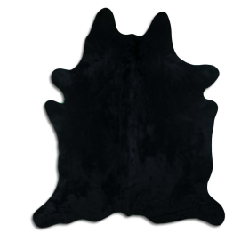 DYED HAIR ON COWHIDE DYED BLACK (Color: DYED COWHIDES, size: 32 - 45 Square feet)