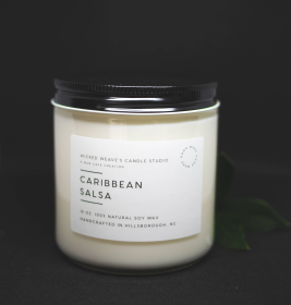 Caribbean Salsa Soy Wax Candle (4 Size Options) (size: 4 oz Jar Candle)