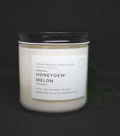 Honeydew Melon Soy Wax Candle (3 Size Options) (size: 8 oz Jar Candle)