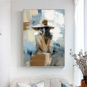 Ladies on holiday oil on canvas Set of 2 female Wabi sabi Wall Art Woman Painting Set of 2 Woman Modern wall art Woman Painting Unique gift (style: 1, size: 60x90cm)