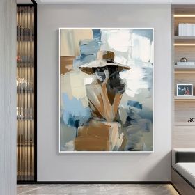 Ladies on holiday oil on canvas Set of 2 female Wabi sabi Wall Art Woman Painting Set of 2 Woman Modern wall art Woman Painting Unique gift (style: 1, size: 90x130cm)