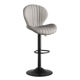 Bar Stools Set of 2 Modern Swivel Bar Chairs, Barstools Counter Height with High Backrest, Easy 3-5 Minute Assembly for Bar, Kitchen, Dining Room (count: 1 set, Color: Light Gray)