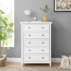 Modern 5 Drawers Dresser 5 Drawers Cabinet,Chest of Drawers Closet Organizers and Storage Clothes Storage Drawers Cabinet for Living Room, Farmhouse D