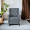 Redde Boo New Design Classic Dark Gray Waterproof Fabric Living Room Pull Button Sofa