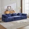 Compression Sofa,Convertible Floor Sofa Bed with Fixed-Shape Frame, Boneless Modular Sectional Sofa,No Assembly Required,Chenille fabric