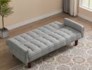Solid Color Tufetd Sofa Bed Save Space for Living Room