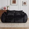 MAXYOYO Giant Bean Bag Chair for Adults, Ultra Soft Fluffy Loveseat Bean Bag Sofa, Oversized Floor Sofa for Living Room Bedroom