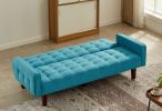 Solid Color Tufetd Sofa Bed Save Space for Living Room