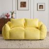 MAXYOYO Giant Bean Bag Chair for Adults, Ultra Soft Fluffy Loveseat Bean Bag Sofa, Oversized Floor Sofa for Living Room Bedroom