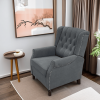 Redde Boo New Design Classic Dark Gray Waterproof Fabric Living Room Pull Button Sofa