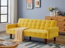 Solid Color Tufetd Sofa Bed Save Space for Living Room