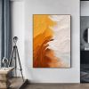 Handmade Oil Painting Abstract Oil Painting on Canvas Warm Tones Colors Thick Textures Capturing the Essence of a Sandy Beach and White Waves Original