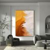 Handmade Oil Painting Abstract Oil Painting on Canvas Warm Tones Colors Thick Textures Capturing the Essence of a Sandy Beach and White Waves Original