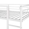 Twin Metal Loft Bed with 2 Shelves and one Desk