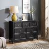 Modern 7 Drawers Dresser 7 Drawers Cabinet,Chest of Drawers Closet Organizers and Storage Clothes Storage Drawers Cabinet for Living Room, Farmhouse D
