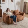 MAXYOYO Giant Bean Bag Chair for Adults, Ultra Soft Fluffy Loveseat Bean Bag Sofa, Oversized Floor Sofa for Living Room Bedroom