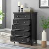 Modern 5 Drawers Dresser 5 Drawers Cabinet,Chest of Drawers Closet Organizers and Storage Clothes Storage Drawers Cabinet for Living Room, Farmhouse D