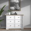 6 DrawersTall Dresser for Bedroom Vertical Storage Tower Wood Top Closets