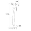 Freestanding Bathtub Faucet with Hand Shower