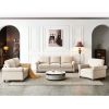 Linen Fabric Upholstery with Storage Sofa 1+2+3 Sectional